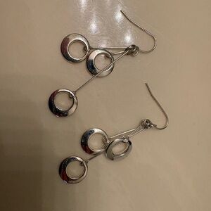 Chic Silver Hoop Earrings